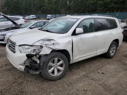 Salvage cars for sale from Copart Graham, WA: 2010 Toyota Highlander