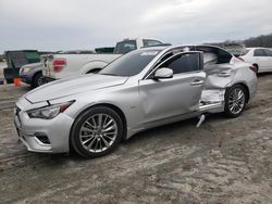 Salvage cars for sale at Spartanburg, SC auction: 2018 Infiniti Q50 Luxe