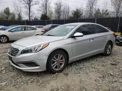 Salvage cars for sale at Waldorf, MD auction: 2017 Hyundai Sonata SE