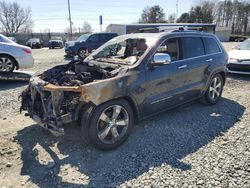 Salvage cars for sale at Mebane, NC auction: 2015 Jeep Grand Cherokee Overland