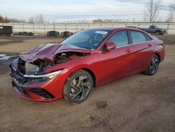 Salvage cars for sale at Columbia Station, OH auction: 2024 Hyundai Elantra Limited