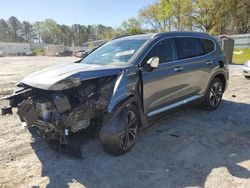 Salvage cars for sale at Fairburn, GA auction: 2019 Hyundai Santa FE Limited