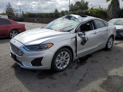 Salvage cars for sale at San Martin, CA auction: 2019 Ford Fusion SEL