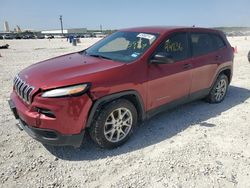 Salvage cars for sale from Copart New Braunfels, TX: 2015 Jeep Cherokee Sport