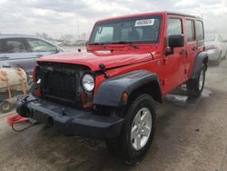 Salvage cars for sale at Pekin, IL auction: 2015 Jeep Wrangler Unlimited Sport