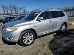 Salvage cars for sale from Copart Spartanburg, SC: 2008 Toyota Highlander Hybrid Limited