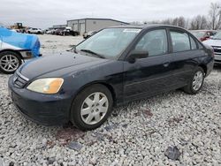 Honda Civic salvage cars for sale: 2001 Honda Civic EX