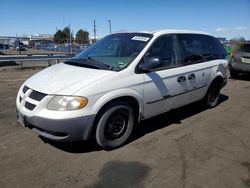 Salvage cars for sale from Copart Denver, CO: 2002 Dodge Caravan SE