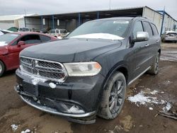 Salvage cars for sale at Brighton, CO auction: 2016 Dodge Durango Citadel