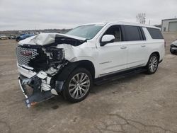 Salvage cars for sale at Kansas City, KS auction: 2022 GMC Yukon XL Denali
