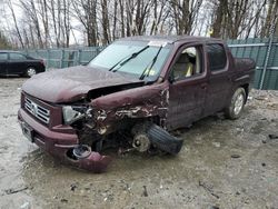 Salvage trucks for sale at Candia, NH auction: 2008 Honda Ridgeline RTL