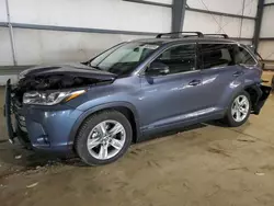 Salvage cars for sale from Copart Graham, WA: 2019 Toyota Highlander Hybrid Limited