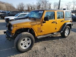 Salvage cars for sale at Marlboro, NY auction: 2014 Jeep Wrangler Unlimited Sport