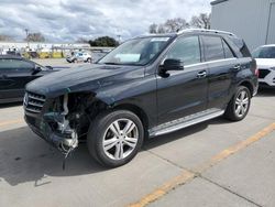 Mercedes-Benz salvage cars for sale: 2013 Mercedes-Benz ML 350 4matic