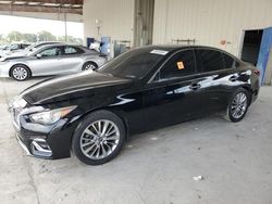 Salvage cars for sale from Copart Homestead, FL: 2019 Infiniti Q50 Luxe
