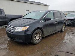 Vehiculos salvage en venta de Copart Portland, MI: 2012 Honda Odyssey EXL