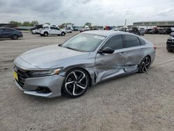 Salvage cars for sale at Houston, TX auction: 2022 Honda Accord Sport