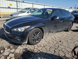 Salvage cars for sale from Copart Dyer, IN: 2015 Infiniti Q50 Base