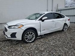 Salvage cars for sale at Columbus, OH auction: 2019 Ford Fusion SE