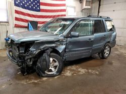 Salvage cars for sale at Lyman, ME auction: 2006 Honda Pilot EX