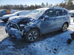 Salvage cars for sale at Windham, ME auction: 2018 Subaru Forester 2.5I Limited