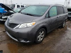 Toyota Sienna LE salvage cars for sale: 2011 Toyota Sienna LE