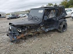 Salvage SUVs for sale at auction: 1999 Jeep Wrangler / TJ SE