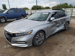 Salvage cars for sale from Copart Miami, FL: 2019 Honda Accord Hybrid