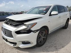 Salvage cars for sale from Copart Houston, TX: 2016 Infiniti QX60