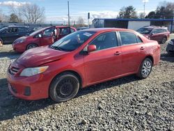 Vehiculos salvage en venta de Copart Mebane, NC: 2013 Toyota Corolla Base