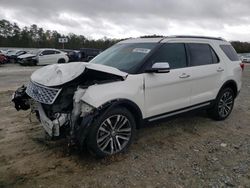 Salvage cars for sale from Copart Ellenwood, GA: 2016 Ford Explorer Platinum