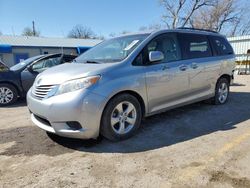 Salvage cars for sale from Copart Wichita, KS: 2015 Toyota Sienna LE