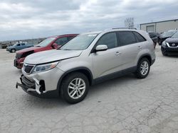 Salvage cars for sale from Copart Kansas City, KS: 2015 KIA Sorento LX