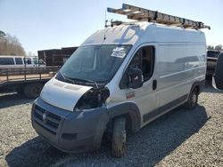 Salvage cars for sale from Copart Concord, NC: 2015 Dodge RAM Promaster 1500 1500 High