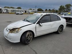 Honda Civic salvage cars for sale: 2005 Honda Civic LX