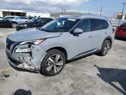 Nissan salvage cars for sale: 2022 Nissan Rogue Platinum