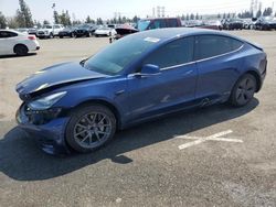 Salvage cars for sale from Copart Rancho Cucamonga, CA: 2019 Tesla Model 3