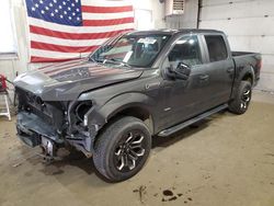 Salvage trucks for sale at Lyman, ME auction: 2016 Ford F150 Supercrew