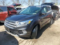 Salvage cars for sale at Bridgeton, MO auction: 2017 Ford Escape Titanium