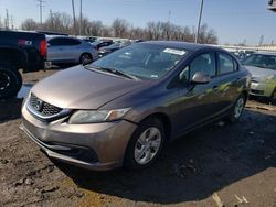Salvage cars for sale from Copart Columbus, OH: 2013 Honda Civic LX