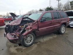 Jeep salvage cars for sale: 2002 Jeep Grand Cherokee Limited