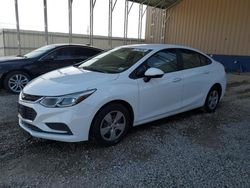 Chevrolet Cruze LS salvage cars for sale: 2018 Chevrolet Cruze LS