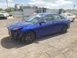 Hyundai salvage cars for sale: 2023 Hyundai Elantra Blue