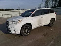 Salvage cars for sale at Dunn, NC auction: 2019 Toyota Highlander LE