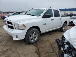 Salvage cars for sale from Copart Woodhaven, MI: 2015 Dodge RAM 1500 ST