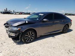 Salvage cars for sale at New Braunfels, TX auction: 2021 Honda Accord EXL