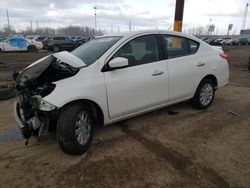 Salvage cars for sale at Woodhaven, MI auction: 2017 Nissan Versa S
