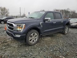 Salvage cars for sale at Mebane, NC auction: 2021 Ford F150 Supercrew