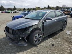 Salvage cars for sale from Copart Vallejo, CA: 2021 KIA Forte FE
