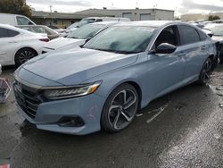 Salvage cars for sale from Copart Martinez, CA: 2021 Honda Accord Sport